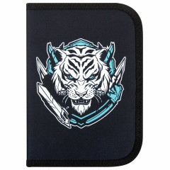 Пенал ПИФАГОР, 1 отделение, полиэстер, 19х13 см, "White tiger", 272285 Пенал ПИФАГОР, 1 отделение, полиэстер, 19х13 см, "White tiger", 272285 - фото 2