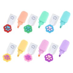 Набор текстовыделителей с топперами 6 ЦВЕТОВ ПАСТЕЛЬ, "ЛАПКИ", линия 1-4 мм, FUNSTER (ФАНСТЕР), 152650 - фото 9