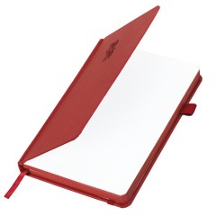 Ежедневник датированный 2026, А5, 138х213 мм, BRAUBERG "Plain", под кожу, резинка, держатель для ручки, красный, 117508 - фото 3