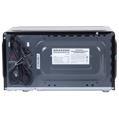 Микроволновая печь BRASSON (БРАССОН) MW2070D-8BL, 20 л, 700 Вт, таймер, 8 АВТО ПРОГРАММ, дисплей, защита от детей, черная, 454979 - фото 4