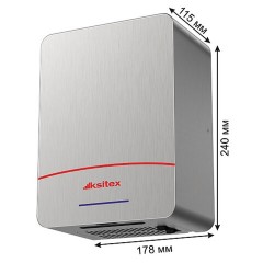 Cушилка для рук KSITEX М-1100АС Turbo, 1100 Вт, бесщеточная, металлическая, M-1100 AC - фото 3