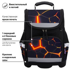 Ранец ЮНЛАНДИЯ WISE, 1 отделение, 3 кармана, устойчивое дно, Volcano split, 37х29х15 см, 273162 Ранец ЮНЛАНДИЯ WISE, 1 отделение, 3 кармана, устойчивое дно, Volcano split, 37х29х15 см, 273162 - фото 13