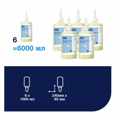 Картридж с жидким мылом одноразовый TORK (Система S1) Advanced, 1 л, мягкое, 420511 Картридж с жидким мылом одноразовый TORK (Система S1) Advanced, 1 л, мягкое, 420511 - фото 4