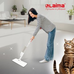 Швабра с распылителем UltraSpray Z, 2 насадки из микрофибры с плоским ворсом, скребок, LAIMA, 609145 - фото 25