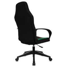 Кресло компьютерное BRABIX "Alpha GM-018", ткань/экокожа, черное/зеленое, 532639, GM-018_532639 Кресло компьютерное BRABIX "Alpha GM-018", ткань/экокожа, черное/зеленое, 532639, GM-018_532639 - фото 3