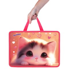 Папка на молнии с ручками ЮНЛАНДИЯ А4, 1 отделение, пластик, 80 мм, "Dreamy kitty", 273361 Папка на молнии с ручками ЮНЛАНДИЯ А4, 1 отделение, пластик, 80 мм, "Dreamy kitty", 273361 - фото 5