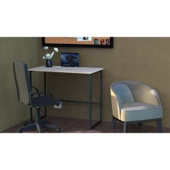 Стол BRABIX "SMART CD-020", 900х500х770 мм, ЛОФТ, металл/ЛДСП ясень шимо светлый, каркас черный, 641949 - фото 11