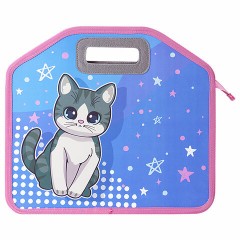 Папка-сумка ЮНЛАНДИЯ, 1 отделение, фетровые ручки, 34х30х11 см, Anime cat, 272204 Папка-сумка ЮНЛАНДИЯ, 1 отделение, фетровые ручки, 34х30х11 см, Anime cat, 272204 - фото 3