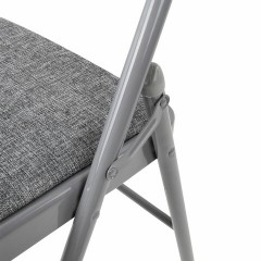 Стул складной BRABIX "Golf Plus CF-003 КОМФОРТ", серый каркас, серая ткань, 532890 - фото 11