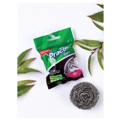 Губка (мочалка) металлическая, спиральная, 15 г, для посуды, гриля, плиты, PACLAN "Practi Spiro", 408220 - фото 5