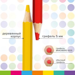 Карандаши цветные утолщенные BRAUBERG KIDS, 12 цветов, шестигранные, грифель 5 мм, натуральное дерево, 181878 Карандаши цветные утолщенные BRAUBERG KIDS, 12 цветов, шестигранные, грифель 5 мм, натуральное дерево, 181878 - фото 11