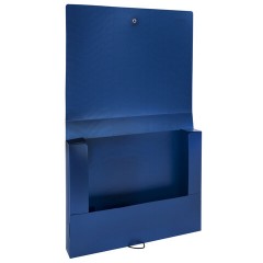 Папка-короб на резинках СИНЯЯ, А4, BRAUBERG, 40 мм, 0,8 мм, 273081 - фото 5