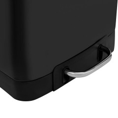 Ведро мусорное с педалью 6 л, крышка с доводчиком, черное матовое, металл, LAIMA ULTRA, 701564 - фото 6