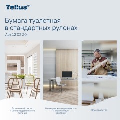 Бумага туалетная Торк/Tellus T4 2сл бел целлюл 23м 184л 8рул/уп 120320 - фото 15