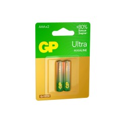 Батарейки КОМПЛЕКТ 2 шт., GP Ultra G-Tech, AAA (LR03, 24А), алкалиновые, мизинчиковые, 24AUA21-2CRSBC2 Батарейки КОМПЛЕКТ 2 шт., GP Ultra G-Tech, AAA (LR03, 24А), алкалиновые, мизинчиковые, 24AUA21-2CRSBC2 - фото 2
