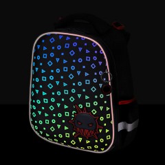 Ранец BRAUBERG LUMINOUS, 2 отделения, с брелоком, "Danger", СВЕТЯЩИЙСЯ РИСУНОК, 38х29х16 см, 272069 Ранец BRAUBERG LUMINOUS, 2 отделения, с брелоком, "Danger", СВЕТЯЩИЙСЯ РИСУНОК, 38х29х16 см, 272069 - фото 9