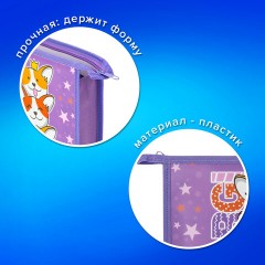 Папка для тетрадей ПИФАГОР А5, 1 отделение, пластик, на молнии, Corgi queen, 272192 Папка для тетрадей ПИФАГОР А5, 1 отделение, пластик, на молнии, Corgi queen, 272192 - фото 7