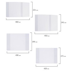 Обложки ПВХ для тетрадей и учебников, НАБОР 15 шт., ПЛОТНЫЕ, 110 мкм, универсальные, прозрачные, BRAUBERG, 271263 - фото 5