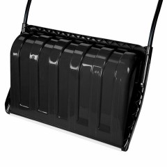 Лопата снеговая СКРЕПЕР 70х47 см пластиковый ЧЕРНЫЙ, алюминиевая планка, рукоятка 110 см, СУПЕРПРОЧНЫЙ, ГРАНДМАСТЕР, 700342 - фото 5