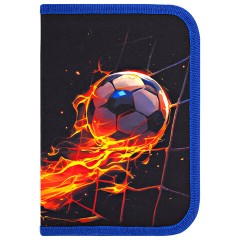Пенал BRAUBERG, 1 отделение, 2 откидные планки, полиэстер, 21х14 см, "Burning ball", 273529 Пенал BRAUBERG, 1 отделение, 2 откидные планки, полиэстер, 21х14 см, "Burning ball", 273529 - фото 2
