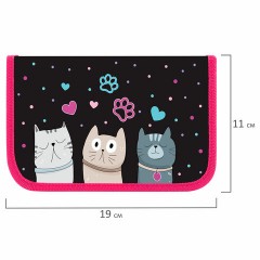 Пенал ЮНЛАНДИЯ, 1 отделение, картон с эффектом soft-touch, 19х11 см, "Cat squad", 273493 Пенал ЮНЛАНДИЯ, 1 отделение, картон с эффектом soft-touch, 19х11 см, "Cat squad", 273493 - фото 6