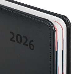 Ежедневник датированный 2026 А5 148х218 мм, GALANT "Ritter", под кожу, черный, 117491 - фото 4