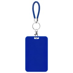 Бейдж вертикальный (85х54 мм), петля с карабином, СЛАЙДЕР, синий, BRAUBERG EXTRA, 238836 - фото 2