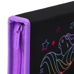 Пенал BRAUBERG с наполнением, 1 отделение, 1 откидная планка, 24 предмета, 21х14 см, "Radiant unicorn", 273532 - фото 6