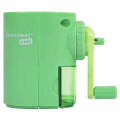 Точилка механическая BRAUBERG KIDS, для простых и цветных карандашей, корпус мятный, крепление к столу, 272003 Точилка механическая BRAUBERG KIDS, для простых и цветных карандашей, корпус мятный, крепление к столу, 272003 - фото 3