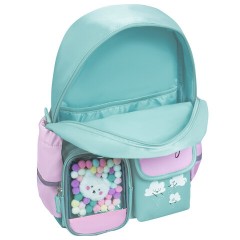 Рюкзак BRAUBERG PASTEL с термонашивками в комплекте, "Funny clouds", мятный, 40х29х14 см, 271421 Рюкзак BRAUBERG PASTEL с термонашивками в комплекте, "Funny clouds", мятный, 40х29х14 см, 271421 - фото 7