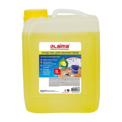 Средство для мытья пола 5 кг, LAIMA PROFESSIONAL концентрат, "Лимон", 601606