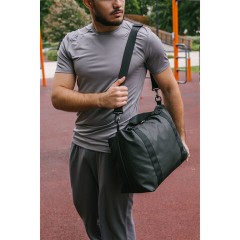 Сумка спортивная HEIKKI QUICK MOVE (ХЕЙКИ), карман на молнии, багажная лента, черная, 41х32х15 см, 273880 - фото 11