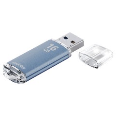 Флеш-память Smartbuy V-Cut, 16Gb, USB 2.0, син, SB16GBVC-B - фото 4