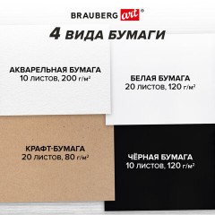 Скетчбук, 4 типа бумаги (акварельная, белая, черная, крафт) 146х204 мм, 60 л., гребень, BRAUBERG ART DEBUT, АНИМЕ, 115066 Скетчбук, 4 типа бумаги (акварельная, белая, черная, крафт) 146х204 мм, 60 л., гребень, BRAUBERG ART DEBUT, АНИМЕ, 115066 - фото 13