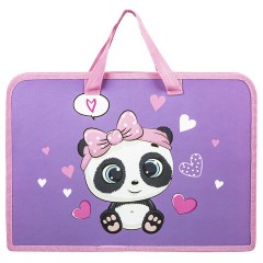 Папка на молнии с ручками ЮНЛАНДИЯ А4, 1 отделение, пластик, ширина 45 мм, "Sweet Panda", 271456 Папка на молнии с ручками ЮНЛАНДИЯ А4, 1 отделение, пластик, ширина 45 мм, "Sweet Panda", 271456 - фото 3
