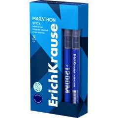 Ручка-роллер Erich Krause "Marathon", СИНЯЯ, ДЛИНА ПИСЬМА 1200 м, узел 0,5 мм, линия письма 0,4 мм, 62109 - фото 3