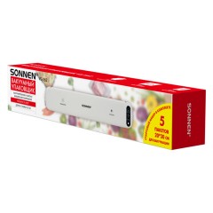 Вакууматор/вакуумный упаковщик SONNEN VS-V62, 85 Вт, запаивание до 30 см, 456337 Вакууматор/вакуумный упаковщик SONNEN VS-V62, 85 Вт, запаивание до 30 см, 456337 - фото 2
