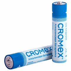 Батарейки алкалиновые "мизинчиковые" КОМПЛЕКТ 2 шт., CROMEX Alkaline, AAA (LR03, 24А), блистер, 457129 Батарейки алкалиновые "мизинчиковые" КОМПЛЕКТ 2 шт., CROMEX Alkaline, AAA (LR03, 24А), блистер, 457129 - фото 2