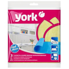 Салфетки ВИСКОЗА, перфорированные, 34х35 см, КОМПЛЕКТ 3 шт., 110 г/м2, ассорти, YORK, 020030 - фото 3