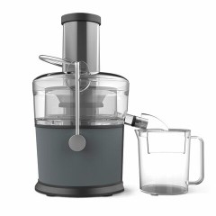 Соковыжималка BQ (БИ-КЬЮ) J1008, 1200 Вт, стакан 1,1 л, емкость жмыха 0,9 л, металл, серый, 86196937 - фото 3