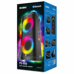 Колонка портативная SVEN PS-950, 160 Вт, TWS, Bluetooth, FM, USB, microSD, LED-дисплей, черная, SV-022396 Колонка портативная SVEN PS-950, 160 Вт, TWS, Bluetooth, FM, USB, microSD, LED-дисплей, черная, SV-022396 - фото 16