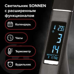 Настольная лампа-светильник SONNEN SM-01B на подставке, LCD-экран, СВЕТОДИОДНАЯ, 5 Вт, черный, 238232 - фото 18