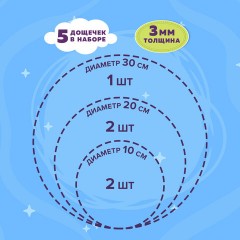 Заготовки для творчества деревянные, круглые, 5 шт., диаметр: 10-20-30 см, BRAUBERG HOBBY, 665314 Заготовки для творчества деревянные, круглые, 5 шт., диаметр: 10-20-30 см, BRAUBERG HOBBY, 665314 - фото 4