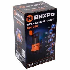 Дренажный насос для грязной воды ВИХРЬ ДН-750, 750 Вт, 255 л/мин, погружной, 68/2/2 - фото 7