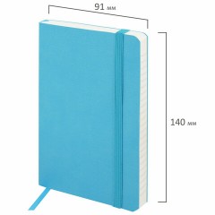 Блокнот МАЛЫЙ ФОРМАТ (91х140 мм) А6, BRAUBERG ULTRA, под кожу, 80 г/м2, 96 л., линия, голубой, 113031 Блокнот МАЛЫЙ ФОРМАТ (91х140 мм) А6, BRAUBERG ULTRA, под кожу, 80 г/м2, 96 л., линия, голубой, 113031 - фото 2
