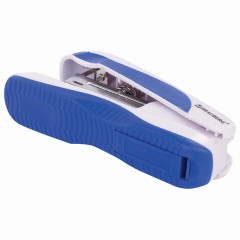 Степлер №10 BRAUBERG "JET PRO", до 12 листов, эргономичный, бело-синий, 228582 - фото 8