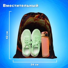 Мешок для обуви BRAUBERG KIDS, с петлей, 42х34 см, "Fire split", 273436 Мешок для обуви BRAUBERG KIDS, с петлей, 42х34 см, "Fire split", 273436 - фото 11
