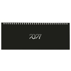 Планинг датированный 2027 285х112 мм, STAFF, гребень, картонная обложка, 64 листа, "Black style", 117854 - фото 2