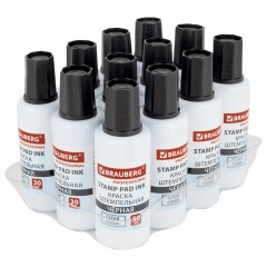 Краска штемпельная BRAUBERG PROFESSIONAL, clear stamp, черная, 30 мл, на водной основе, 227983 Краска штемпельная BRAUBERG PROFESSIONAL, clear stamp, черная, 30 мл, на водной основе, 227983 - фото 7