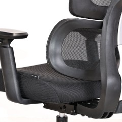 Кресло BRABIX PREMIUM "Veyron ER-703", адаптивный механизм, регулируемый подголовник, сетка/ткань, черное, 532966 - фото 12